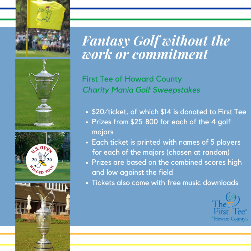 Details of Charity Mania Fantasy Golf Sweepstakes